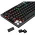 Redragon K513 RGB Membrane Gaming Keyboard, Standard 104 Keys Linear Mechanical-Feel Keyboard w/ 5 Extra On-Board Macro G Keys, Dedicated Media Control, Solid Metal Top Case - Black